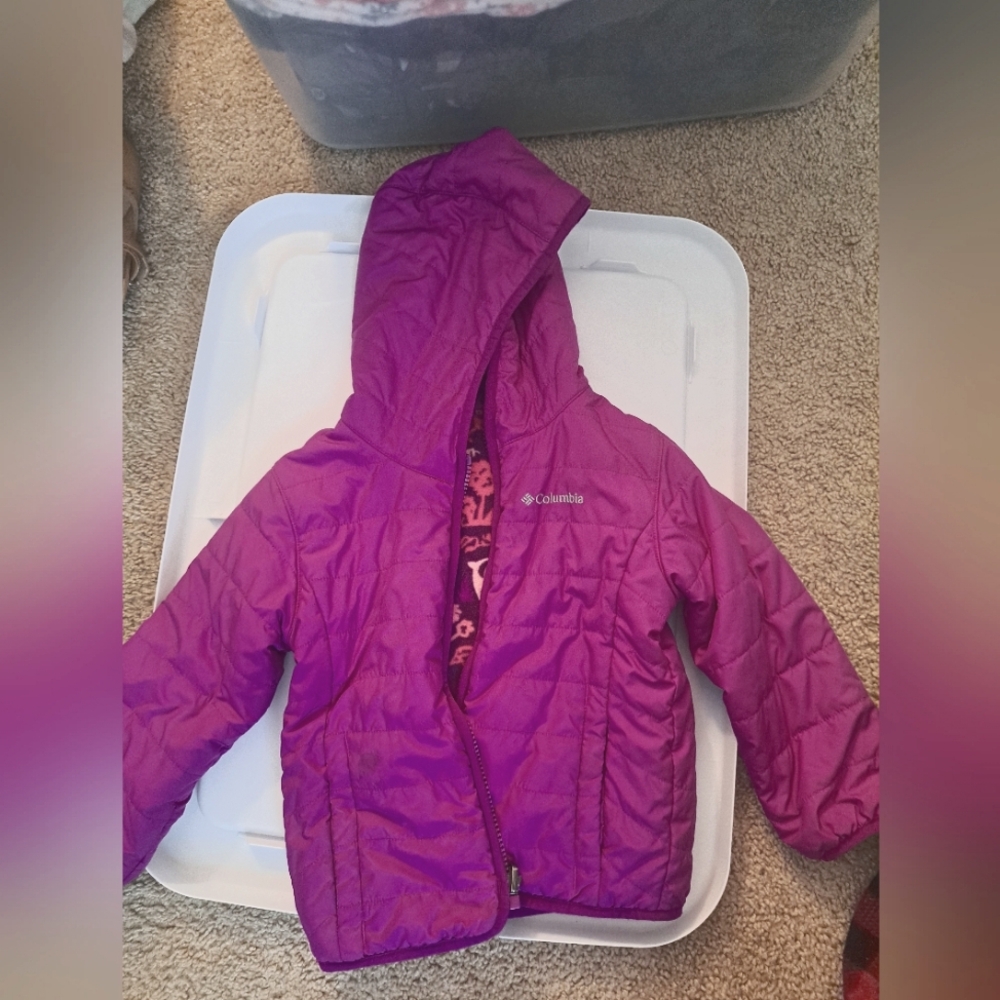 Columbia Double Trouble Toddler Jacket Reversible 4T